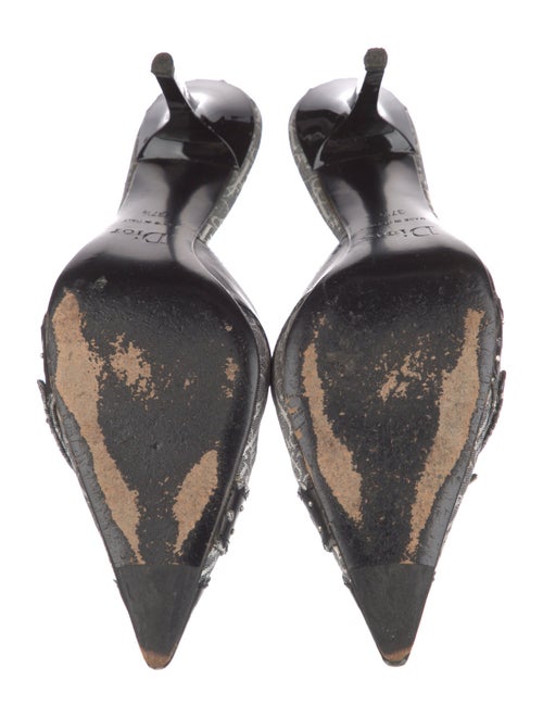 Christian Dior Diorissimo Pattern Leather Mules