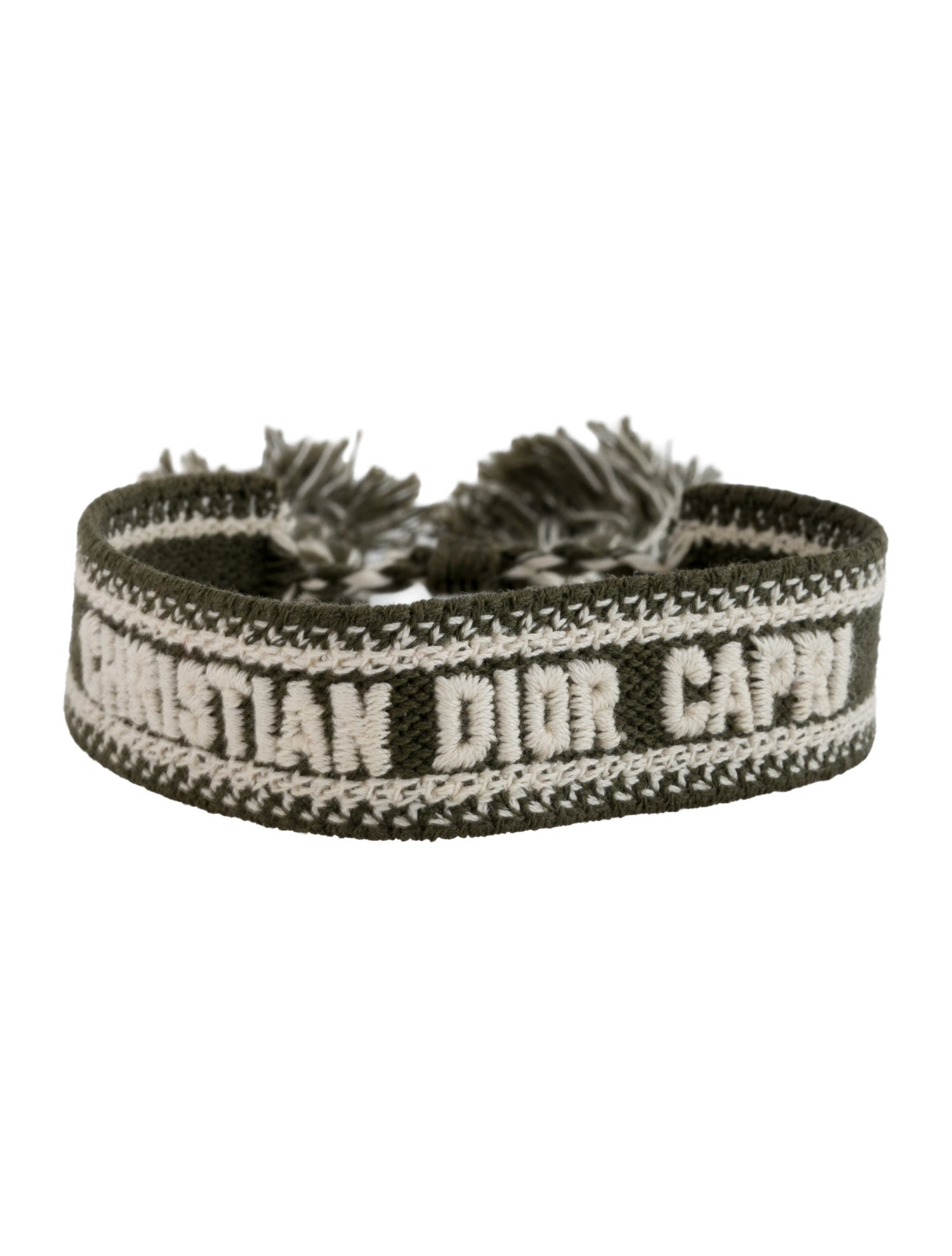 Christian Dior Capri Woven Friendship Bracelet