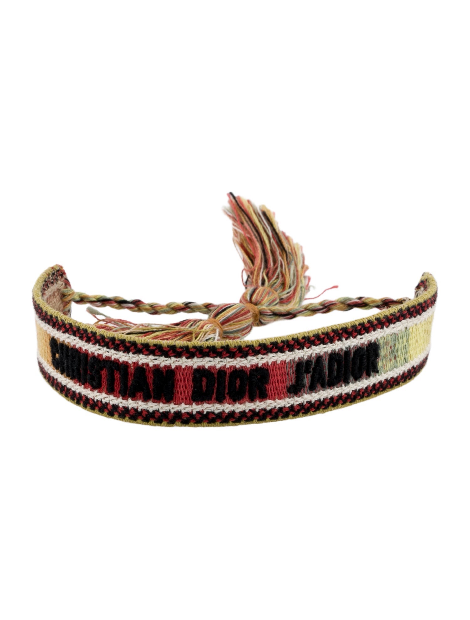 Christian Dior J'Adior Thread Woven Friendship Bangle Bracelet