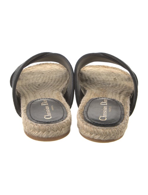 Christian Dior Canvas Embroidered Accent Espadrilles