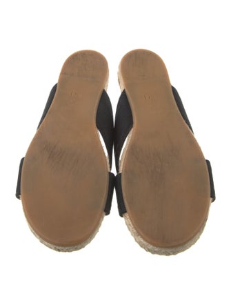 Christian Dior Canvas Embroidered Accent Espadrilles