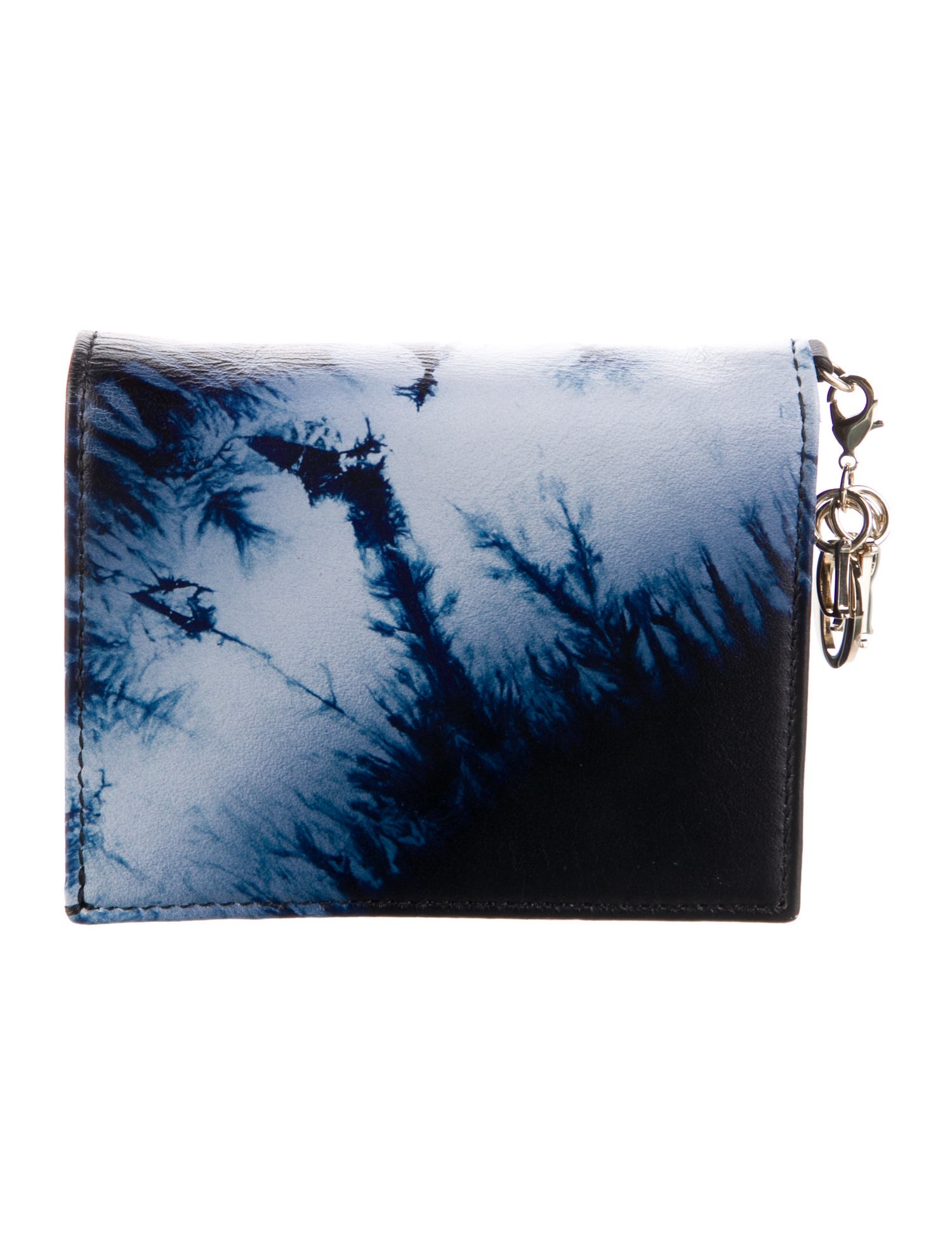 Christian Dior Leather Tweed Pattern Bifold Wallet