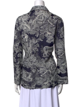 Christian Dior 2021 Silk Button-Up Top