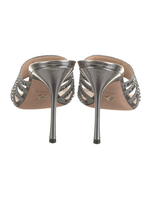 Christian Dior Crystal Crystal Embellishments Slides