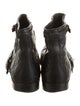 Christian Dior Cannage Pattern Leather Moto Boots
