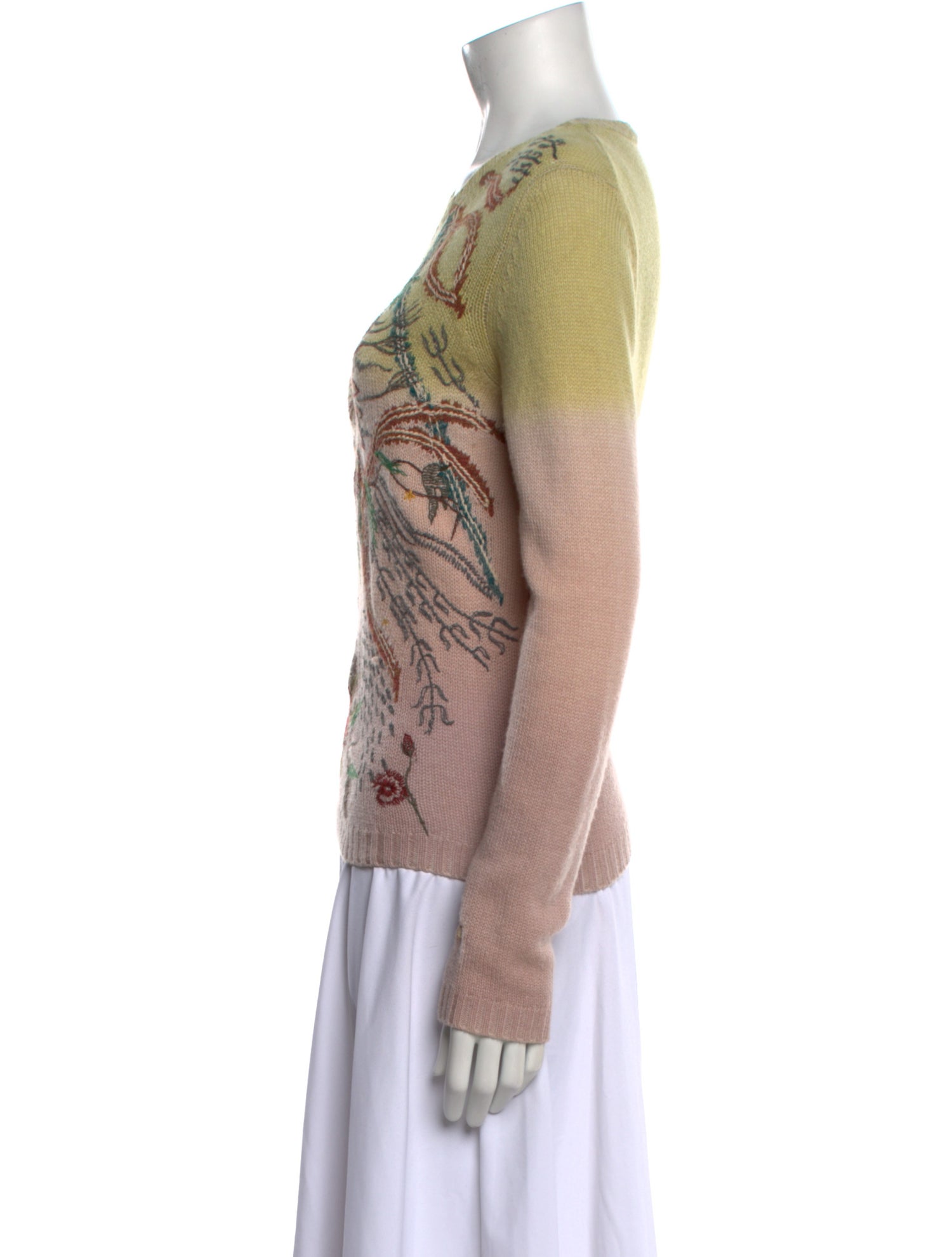 Christian Dior Cashmere Printed Sweater