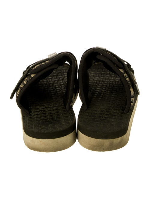 Christian Dior Oblique Jacquard Canvas Slides