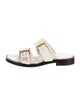 Christian Dior Leather Whipstitch Trim Slides