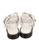 Christian Dior Leather Whipstitch Trim Slides