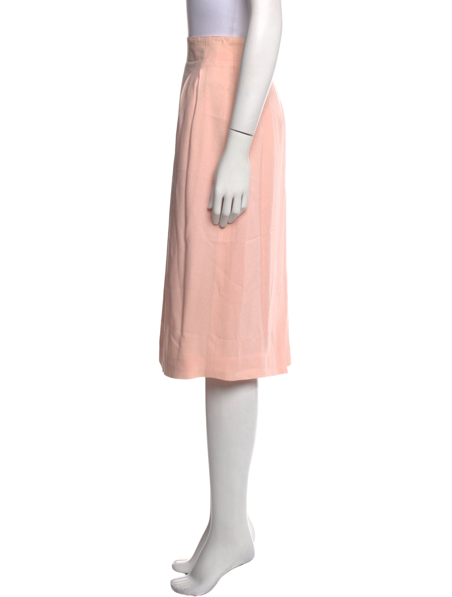 Christian Dior Pleated Accents Knee-Length Skirt