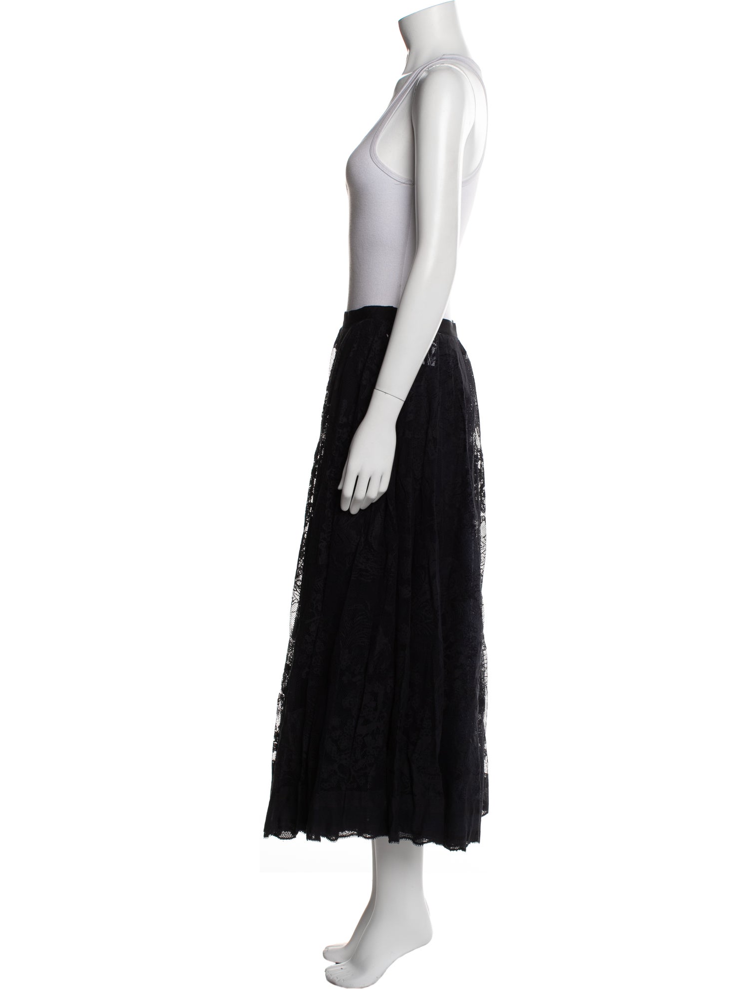 Christian Dior Silk Colorblock Pattern Skirt Set