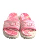Christian Dior Canvas Printed Slides