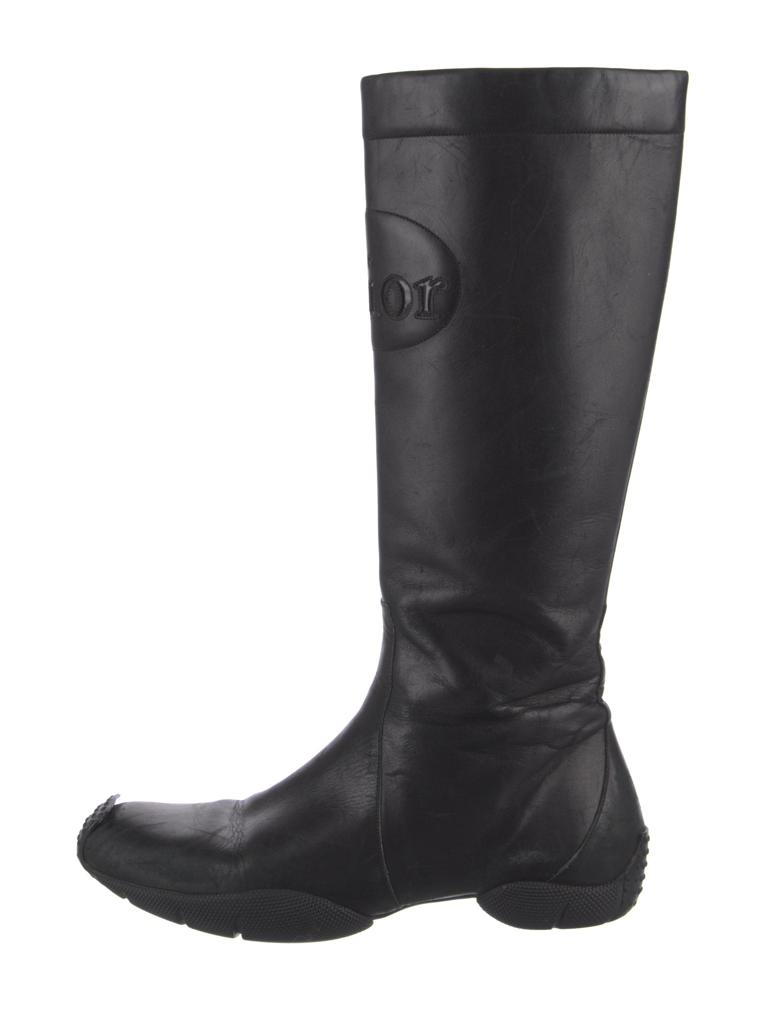 Christian Dior Leather Rain Boots