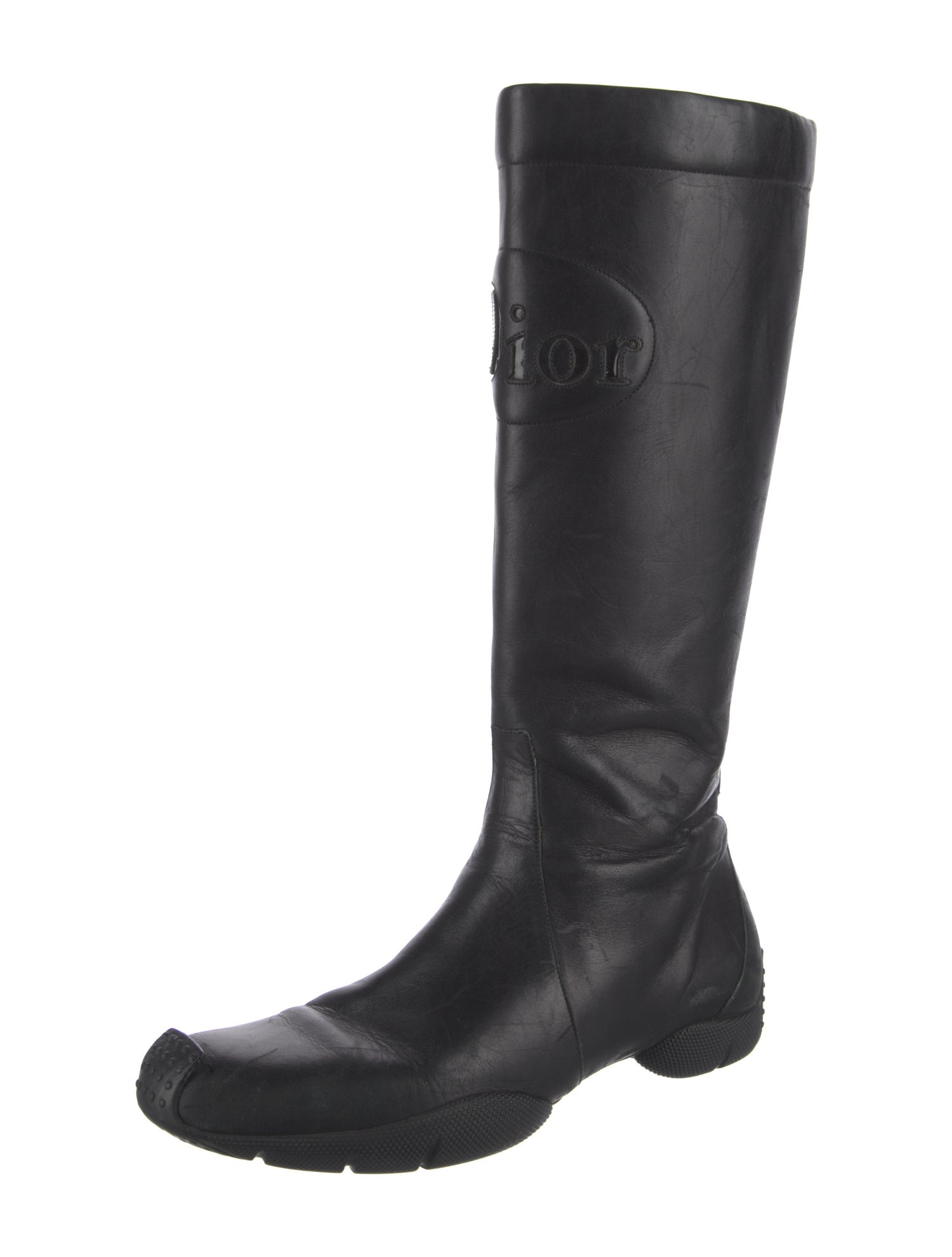 Christian Dior Leather Rain Boots