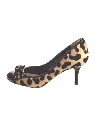 Christian Dior Ponyhair Animal Print Pumps