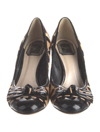 Christian Dior Ponyhair Animal Print Pumps