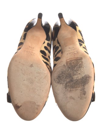 Christian Dior Ponyhair Animal Print Pumps