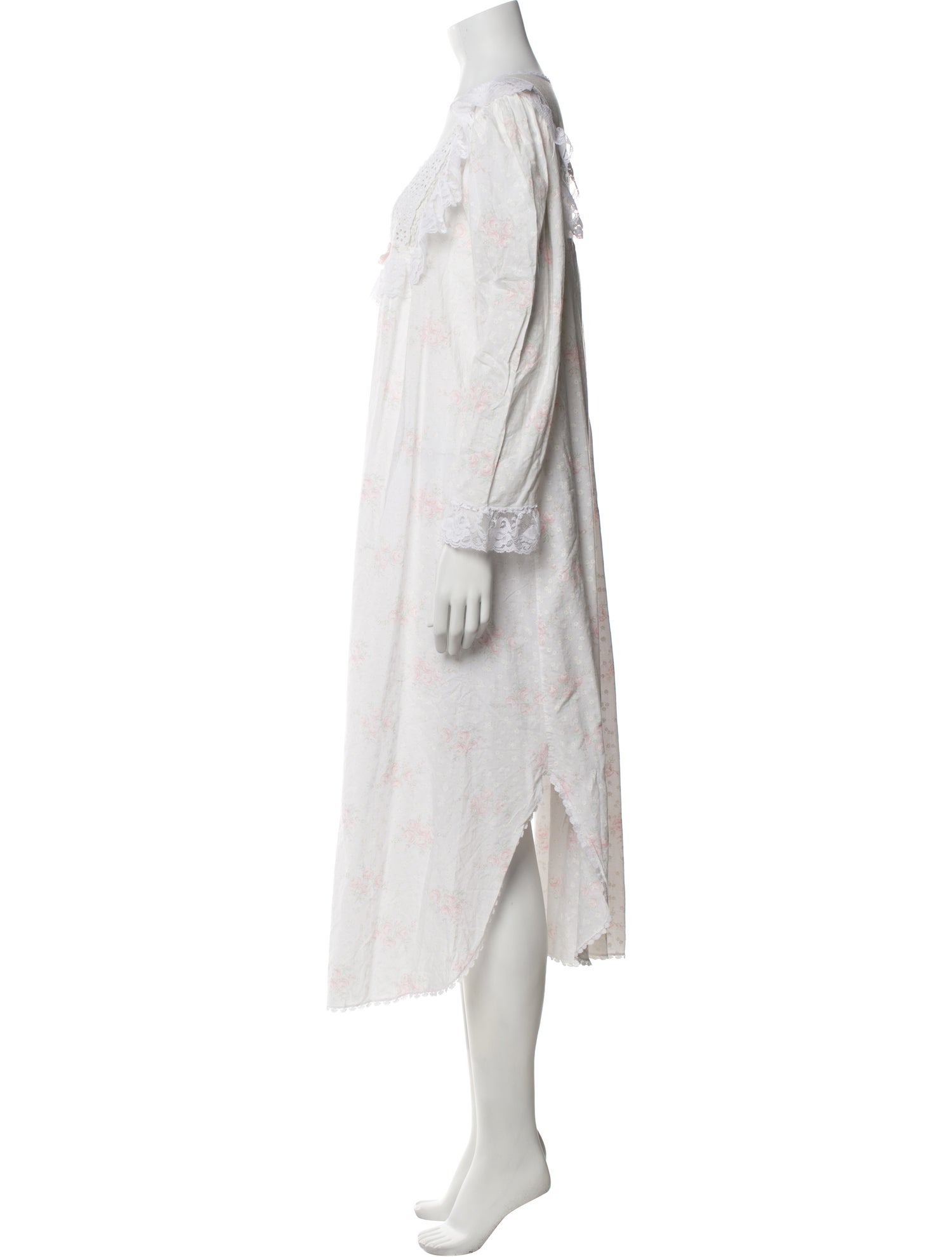 Christian Dior Vintage Eyelet Trim Nightgown