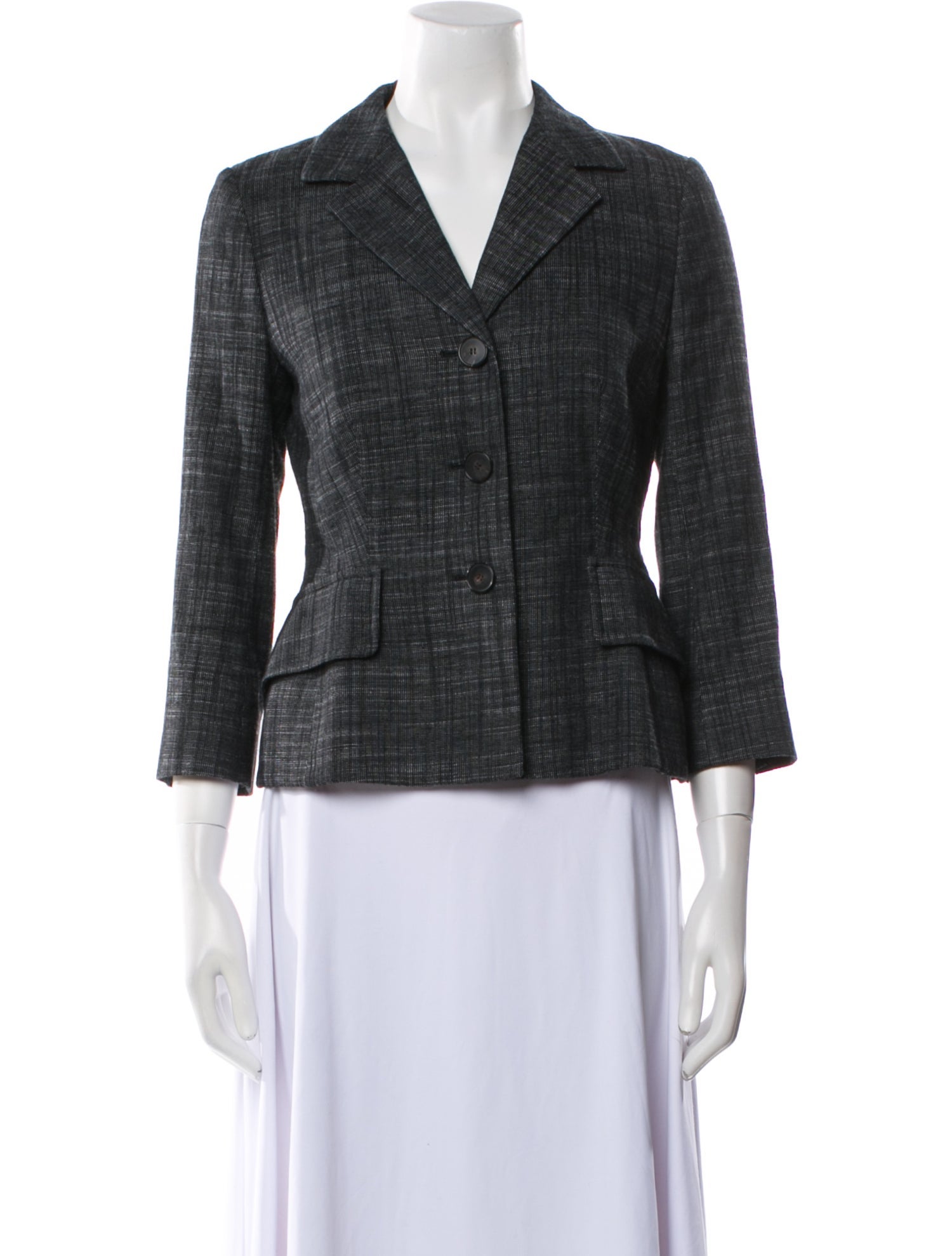 Christian Dior Plaid Print Blazer