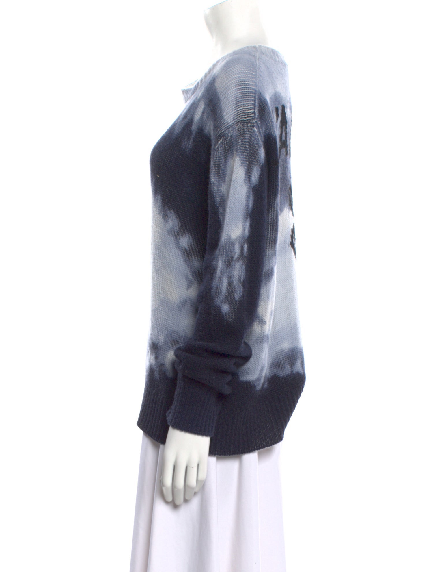 Christian Dior Cashmere Tie-Dye Print Sweater