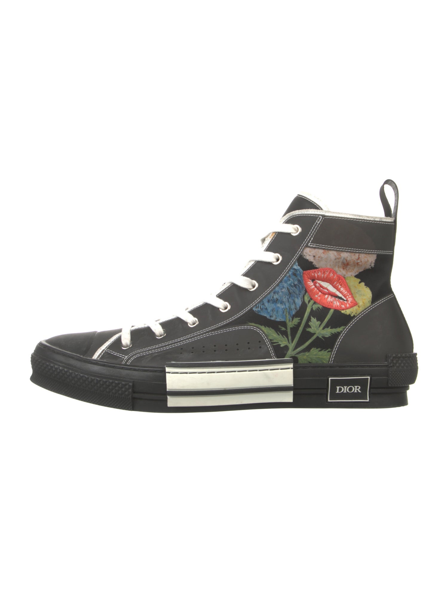 DIOR MEN x Raymond Pettibon B23 'Lip Flower' Sneakers