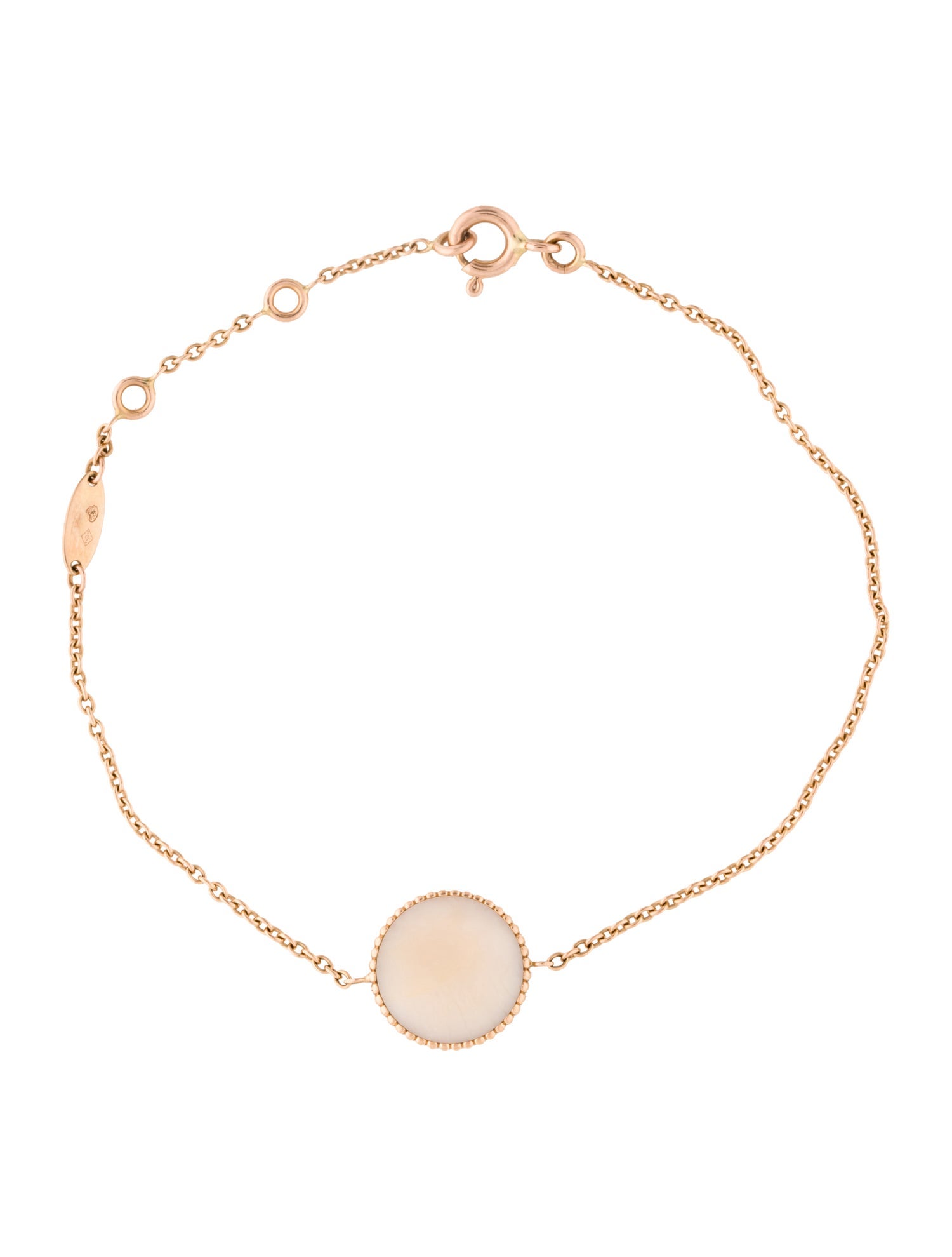 Christian Dior 18K Diamond & Pink Opal Rose Des Vents Bracelet