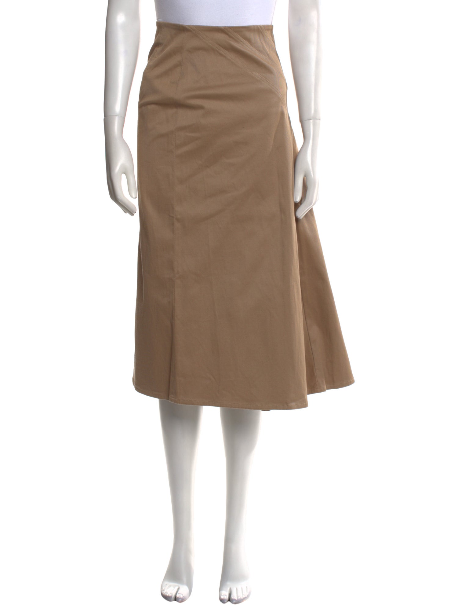 Christian Dior Pleated Accents Midi Length Skirt