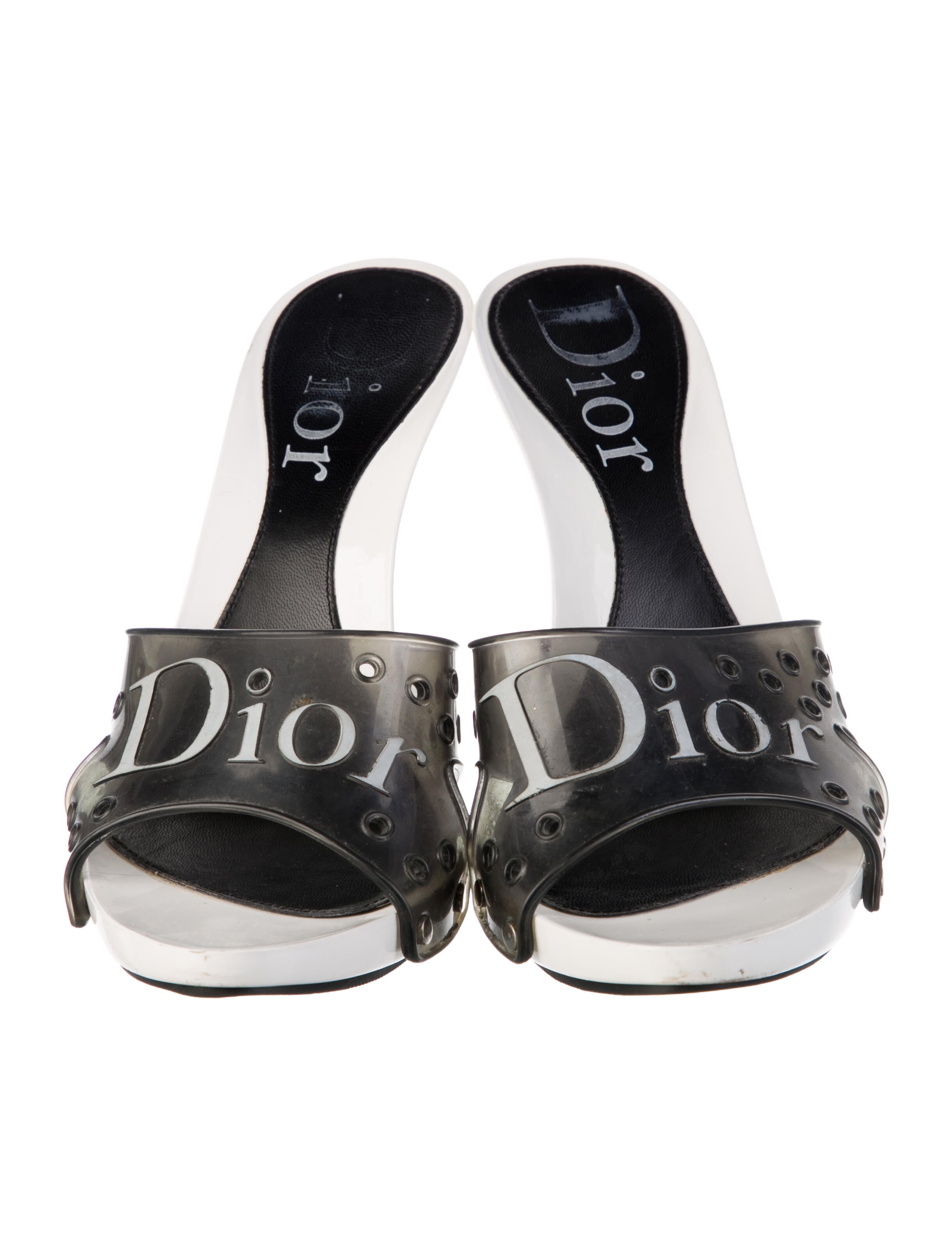 Christian Dior Signature Logo Rubber Slides