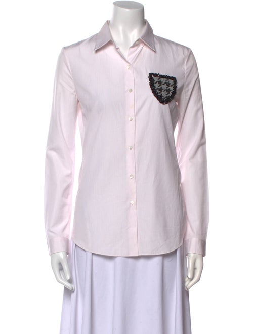 Christian Dior 2014 Long Sleeve Button-Up Top