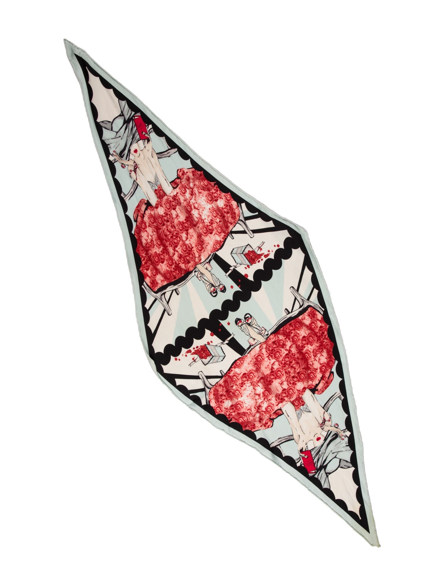 Christian Dior Silk Floral Print Scarf