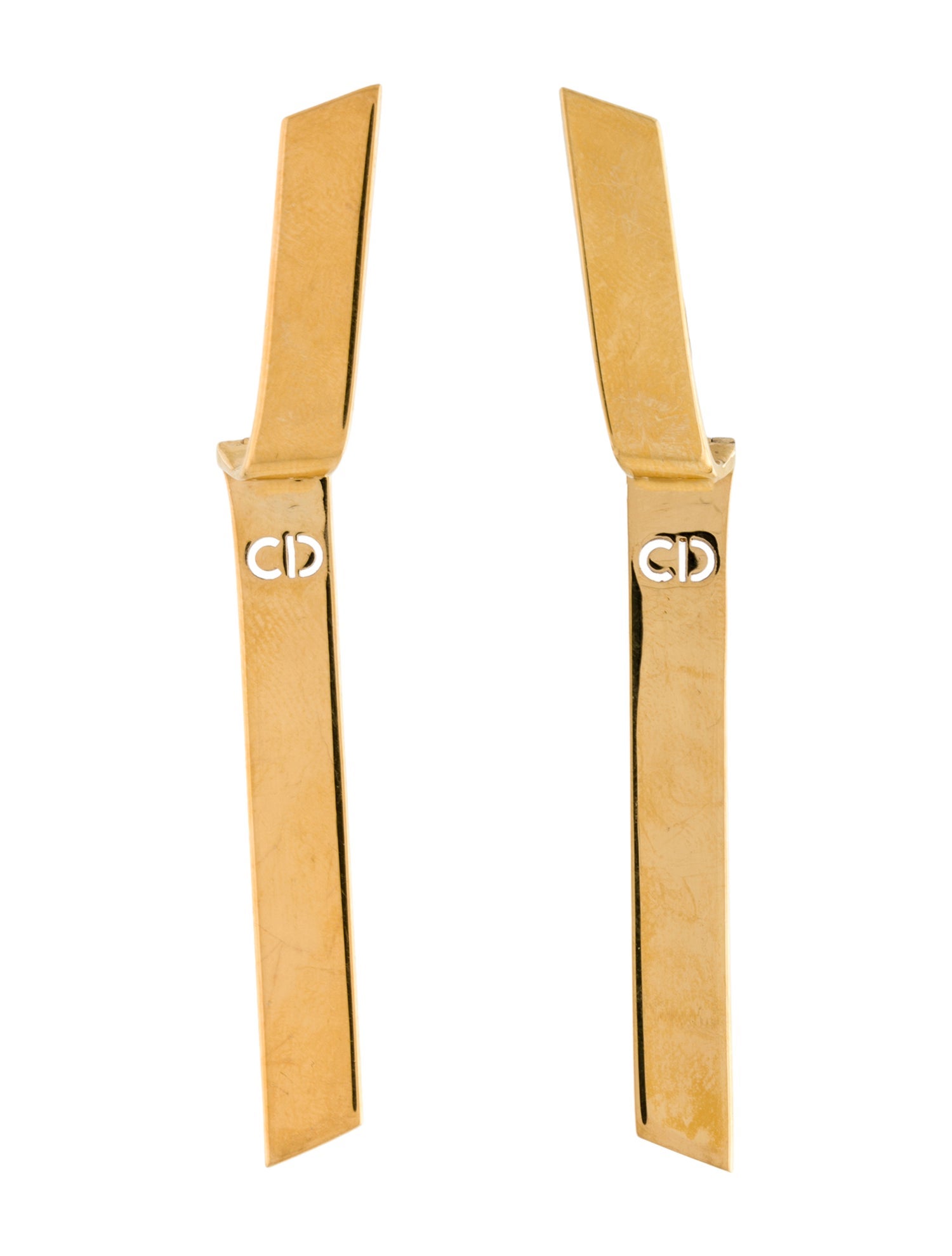 Christian Dior Wave Drop Earrings