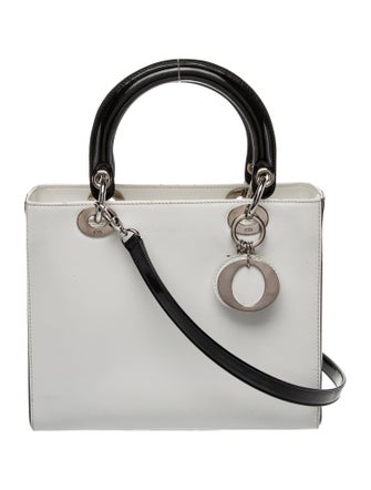 Christian Dior Leather Lady Dior Medium Vintage