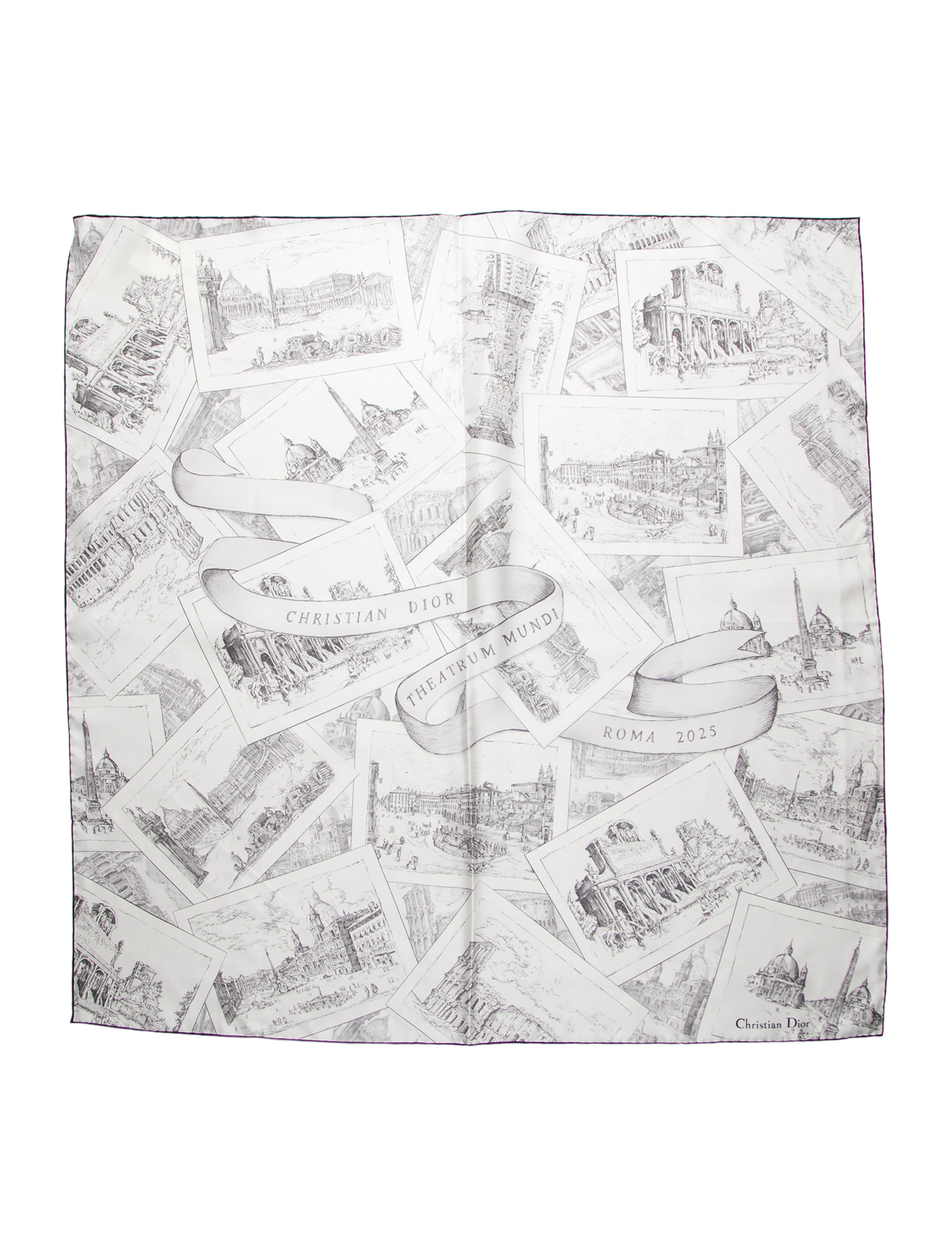 Christian Dior Silk Printed Scarf