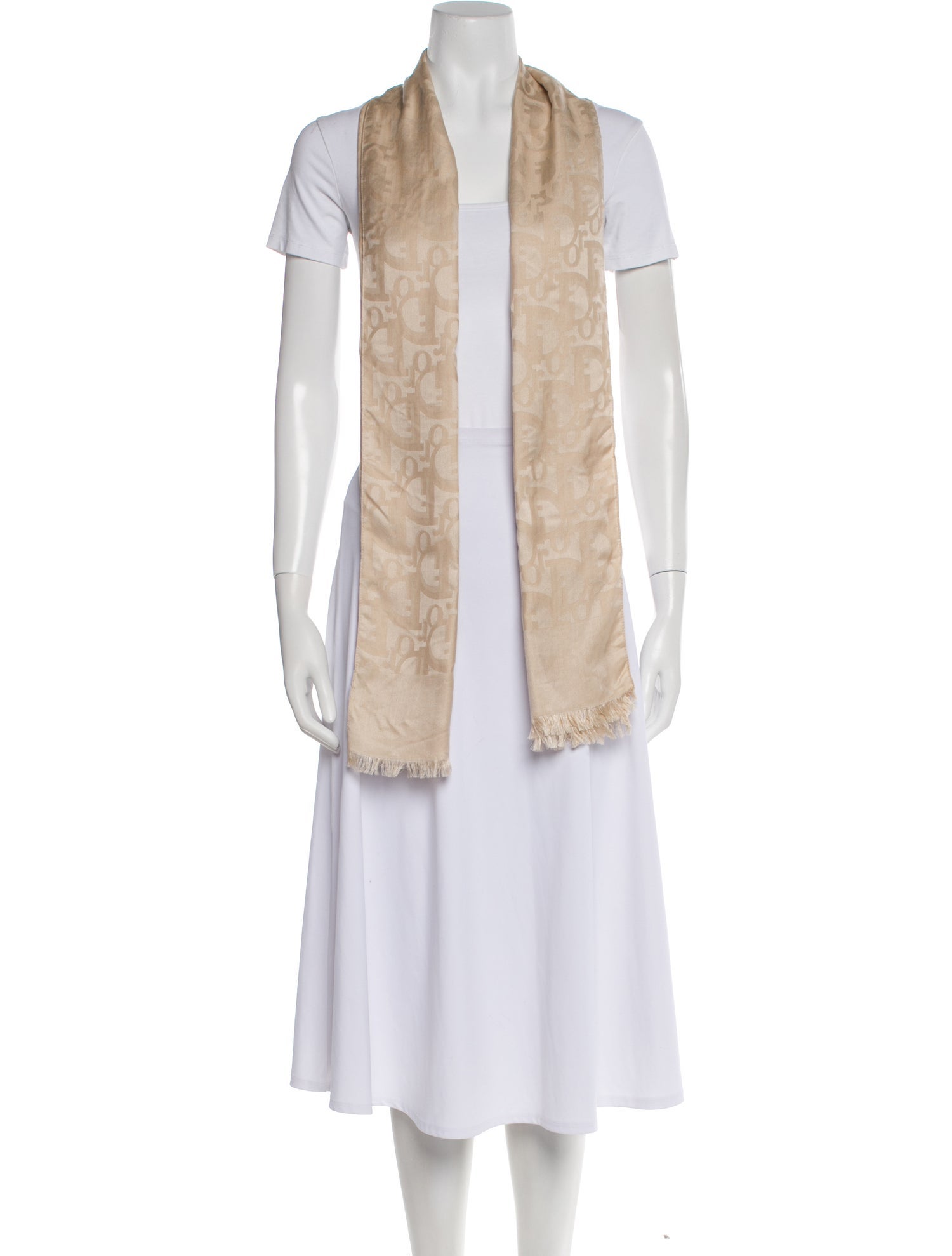 Christian Dior LV Monogram Silk Scarf Silk Scarf