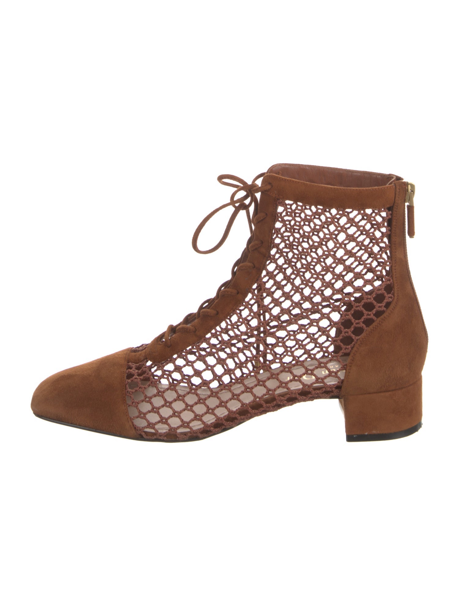 Christian Dior Suede Lace-Up Boots