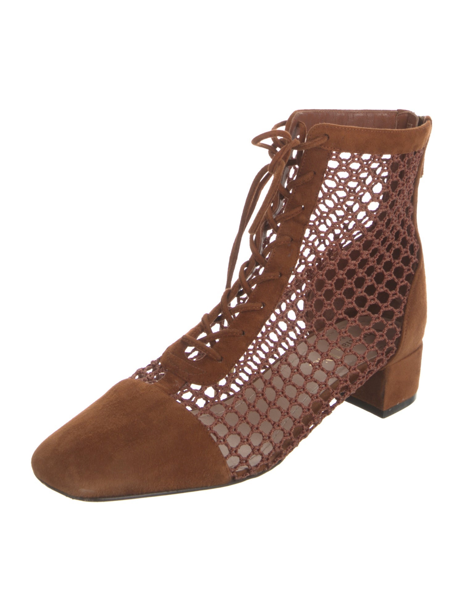 Christian Dior Suede Lace-Up Boots