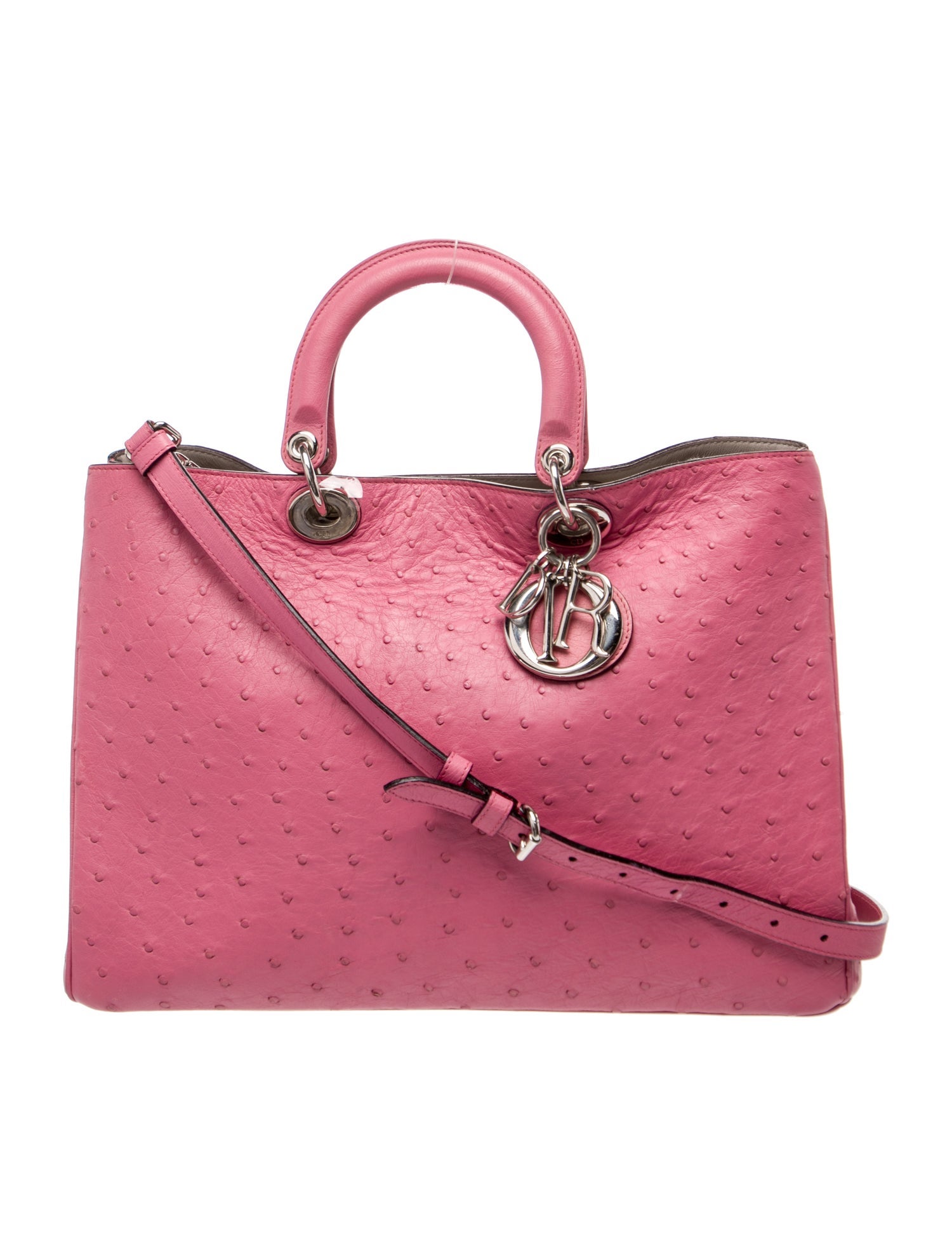 Christian Dior Ostrich Diorissimo Large