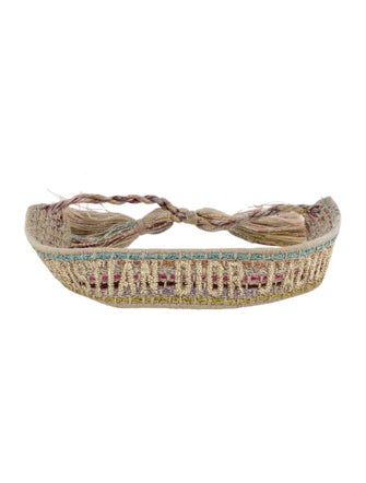 Christian Dior Thread Woven Friendship Bangle Bracelet