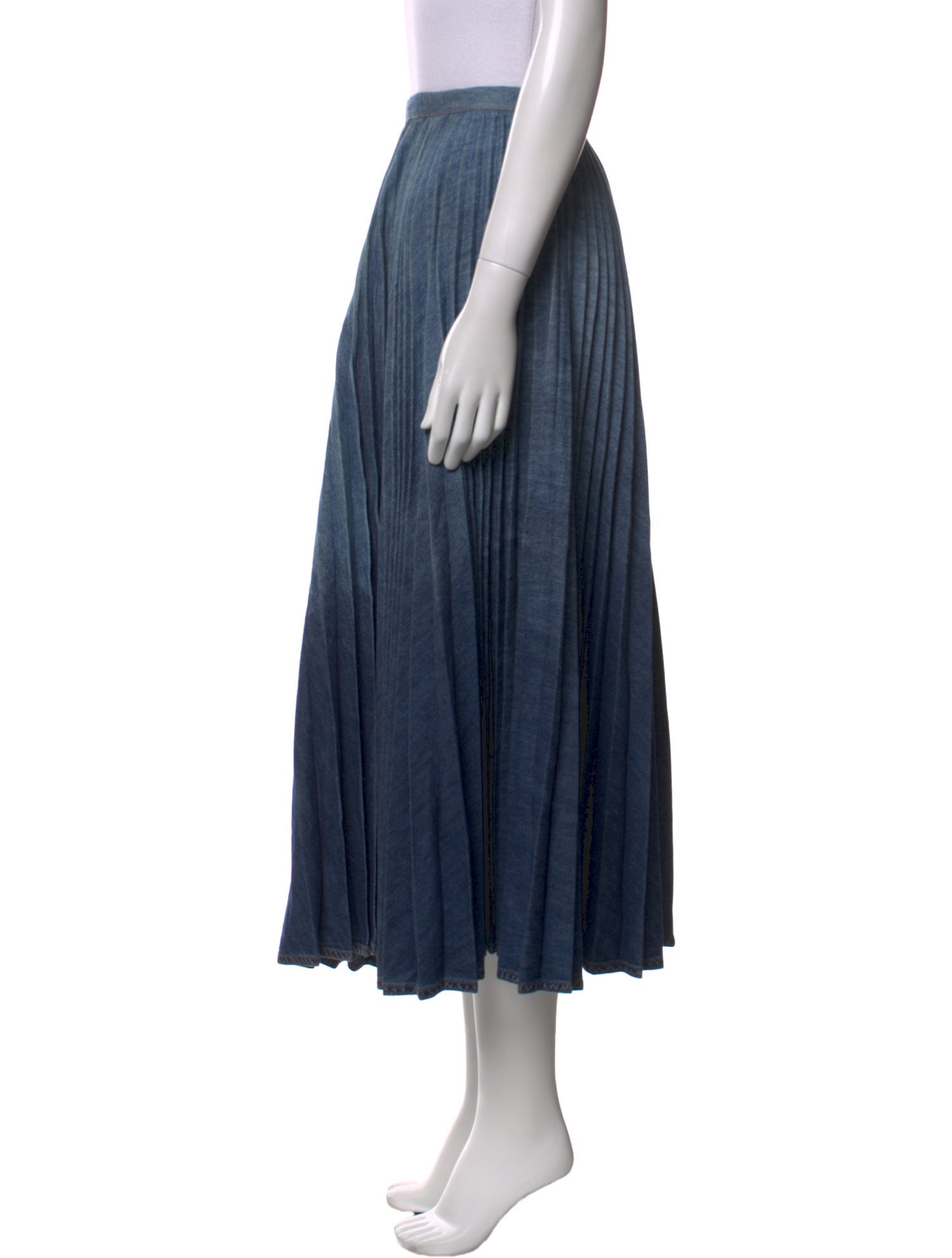 Christian Dior Pleated Accents Midi Length Skirt