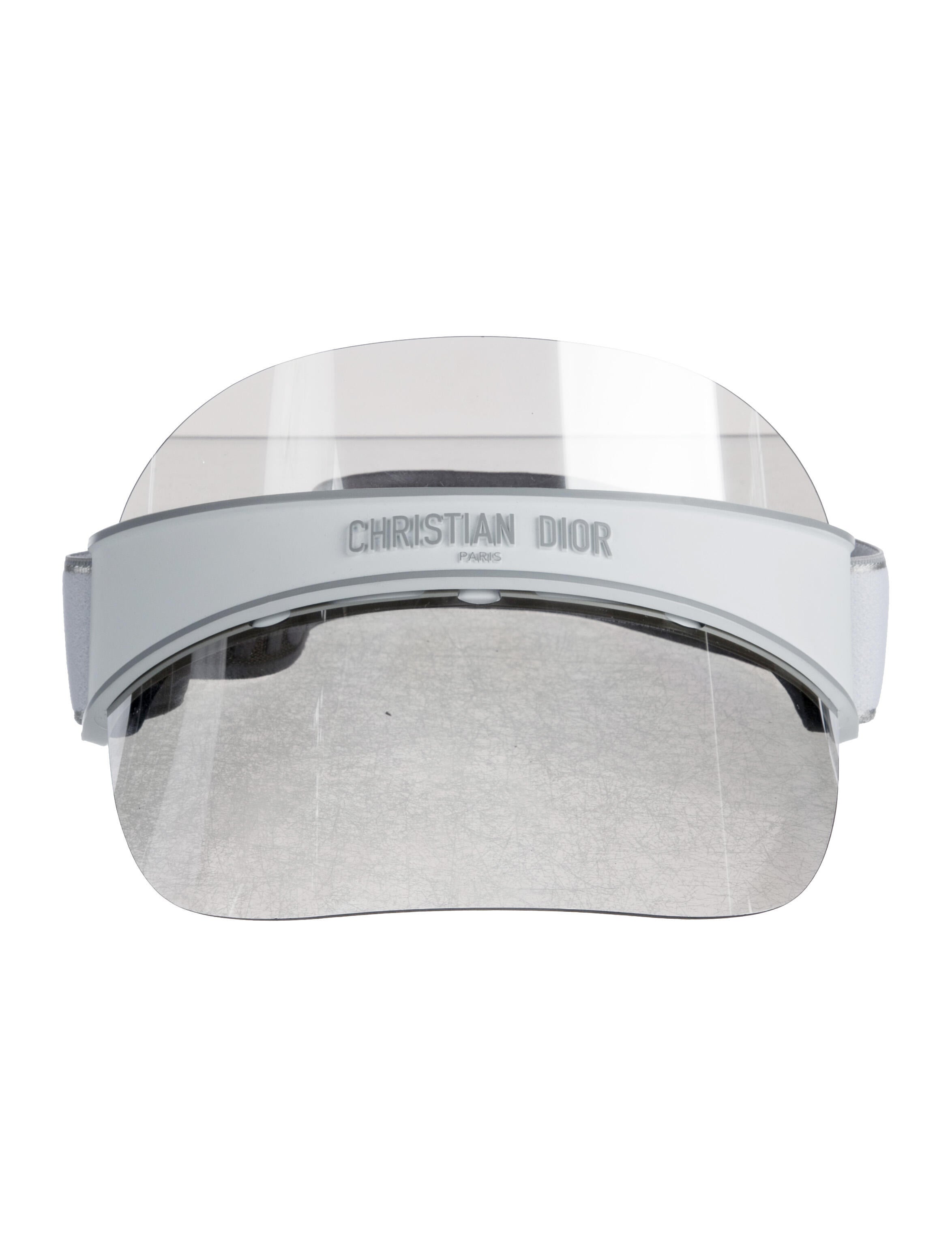 Christian Dior White Visor Hat