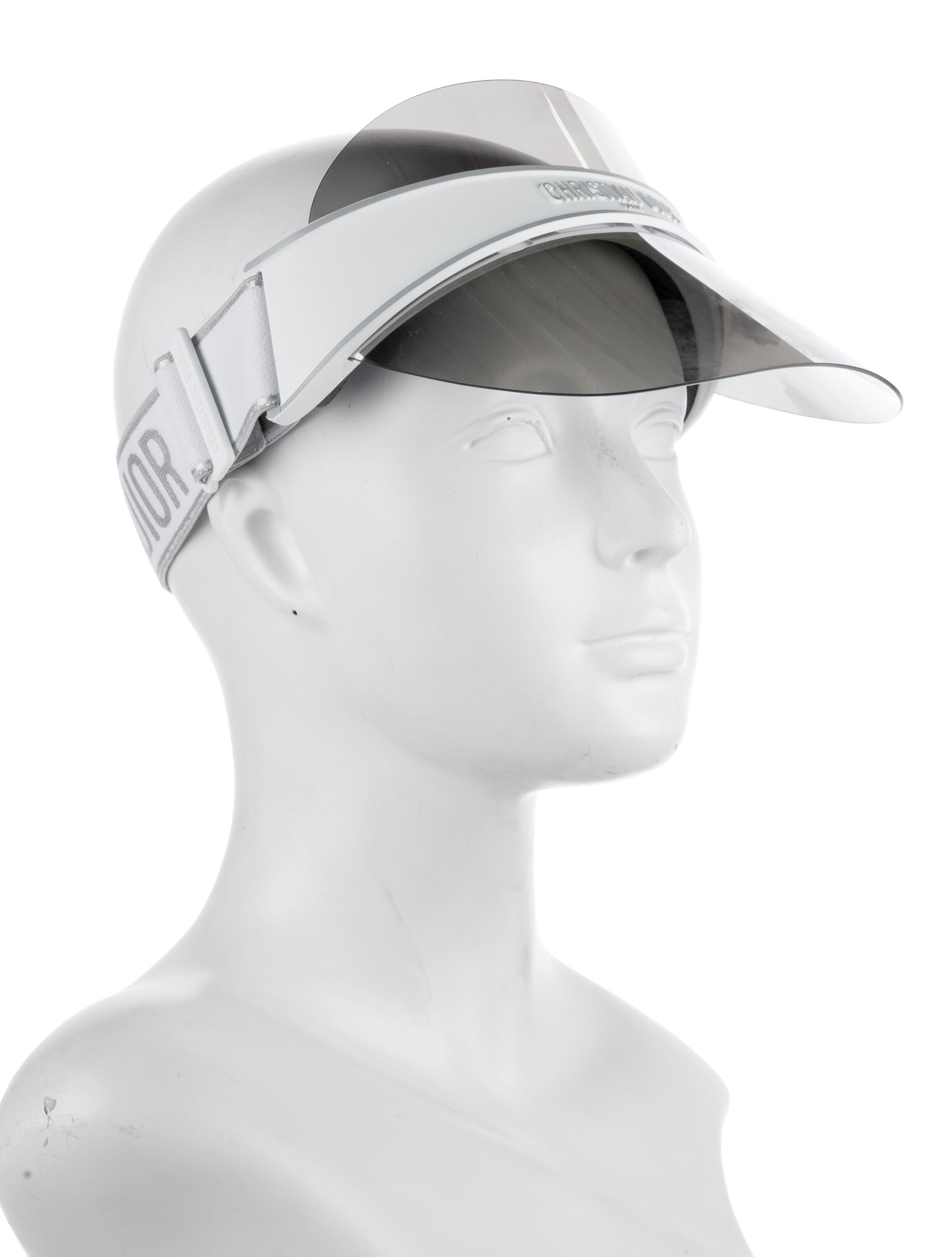 Christian Dior White Visor Hat