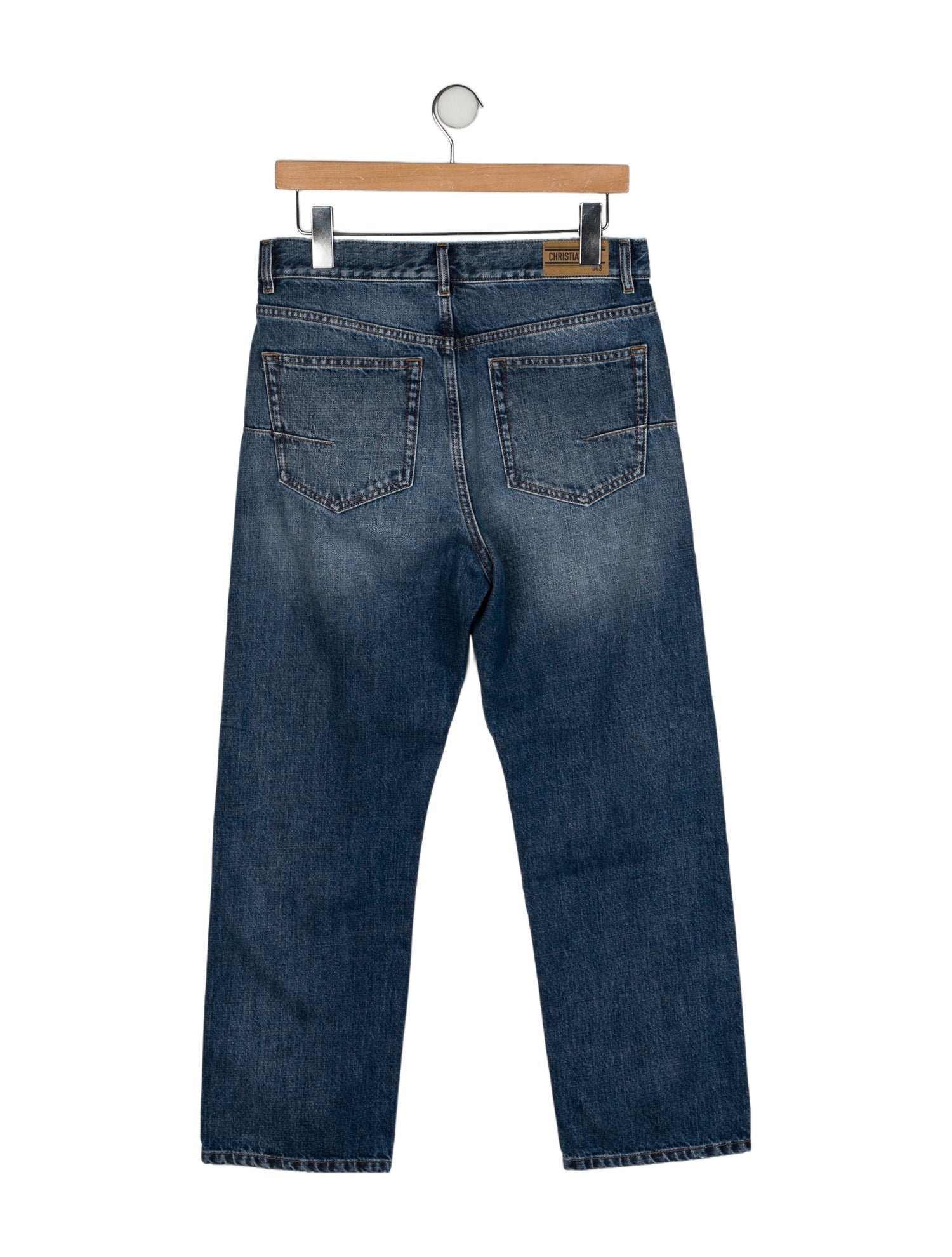 Christian Dior High-Rise Straight Leg Jeans