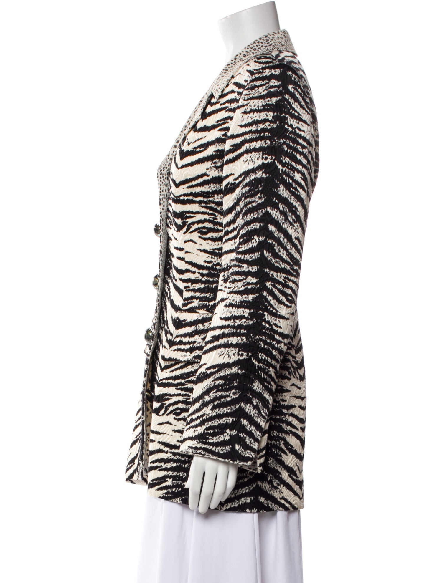 Christian Dior Silk Animal Print Blazer