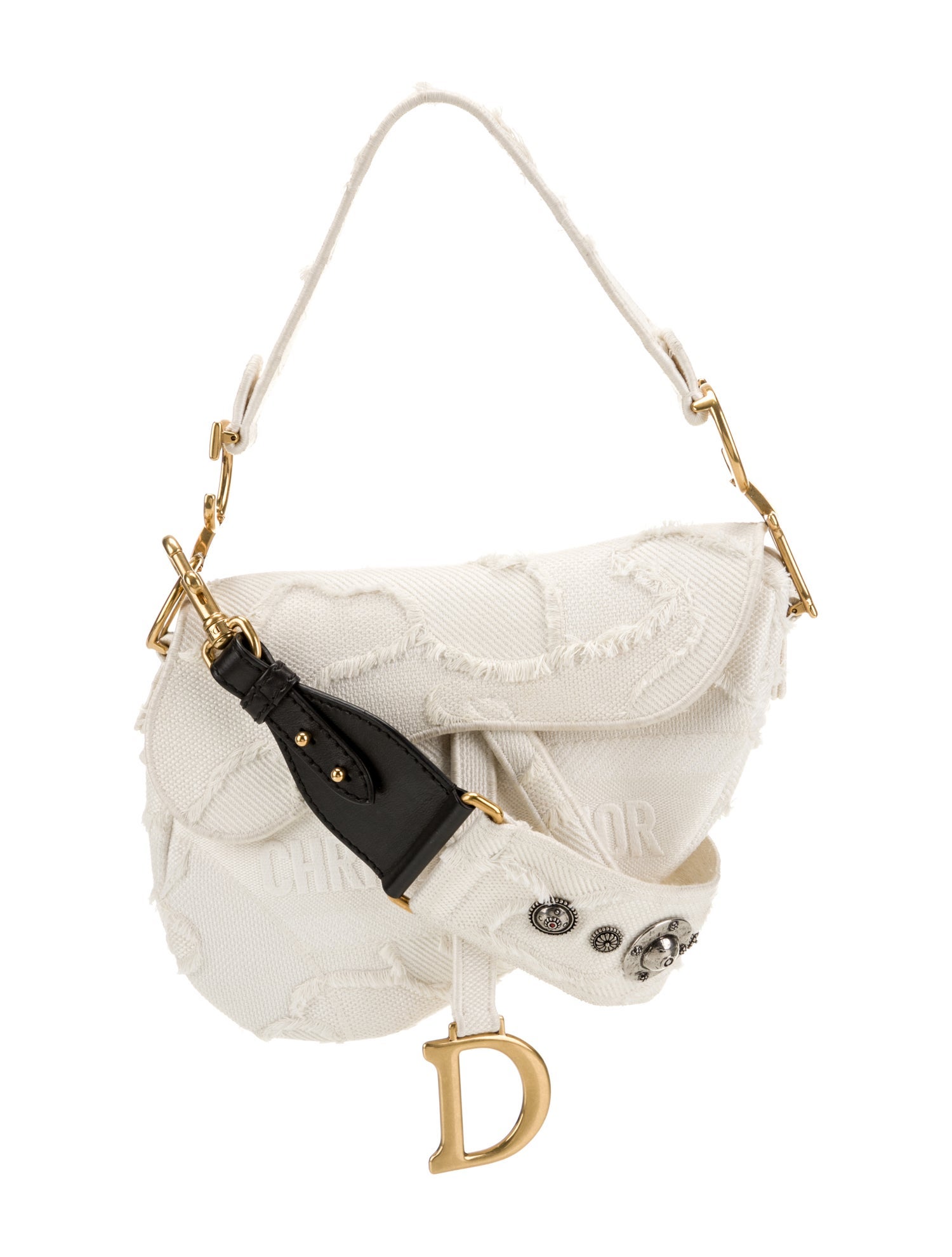Christian Dior Canvas Shoulder Bag