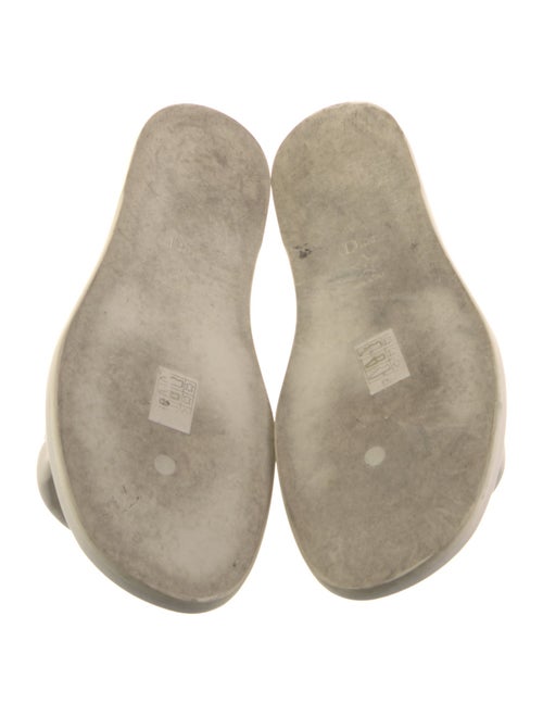 Christian Dior Leather Graphic Print Slides