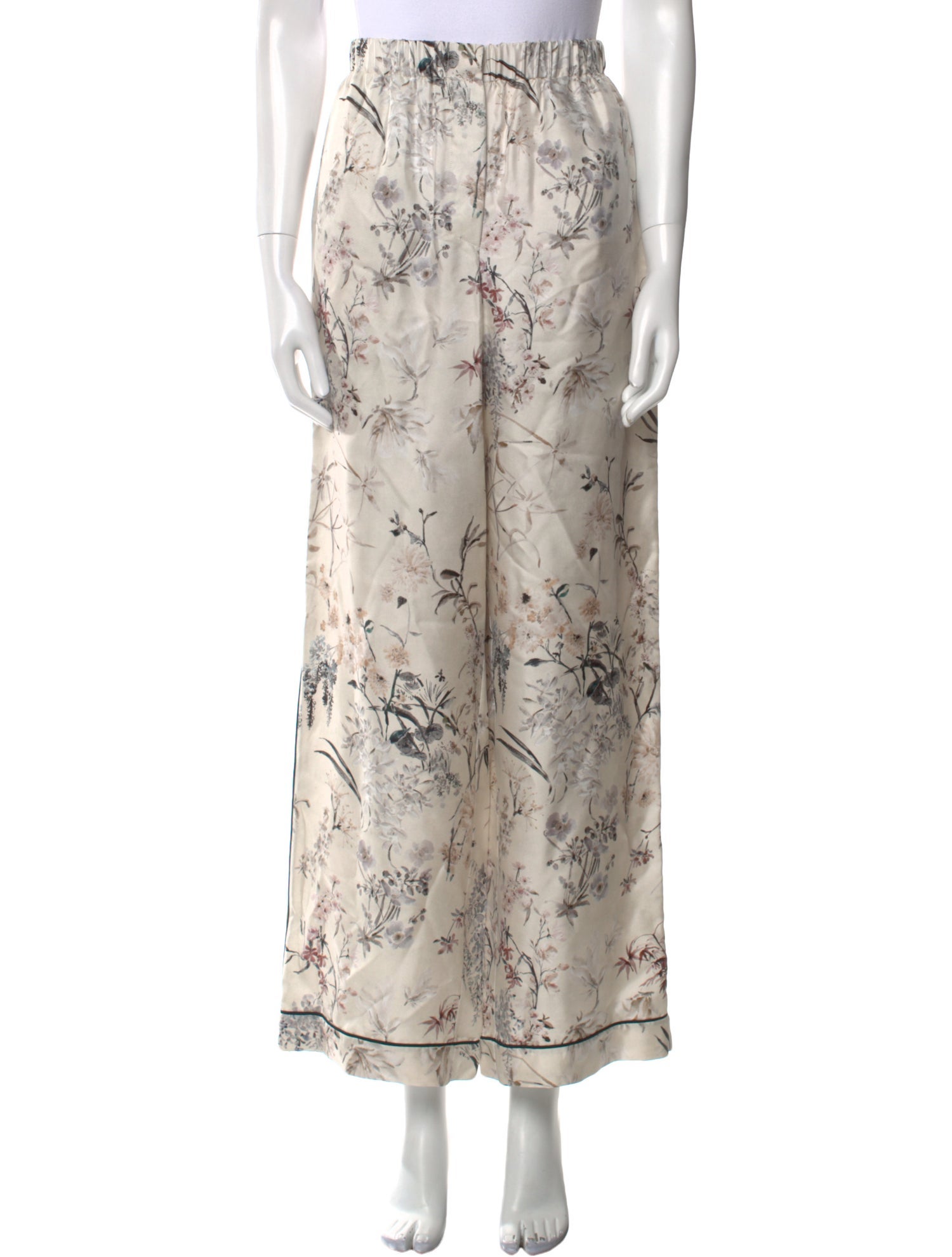 Christian Dior Silk Wide Leg Pants