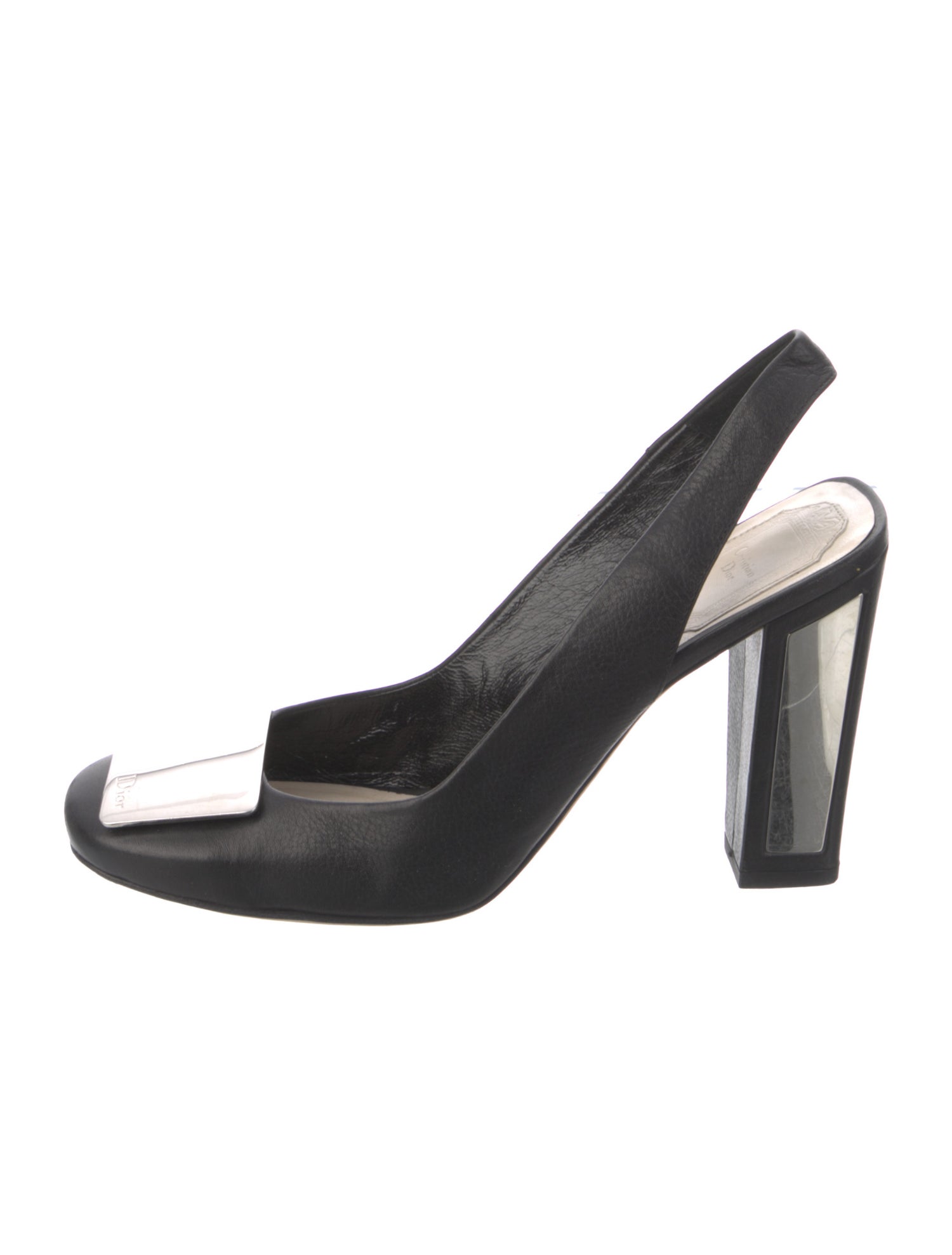 Christian Dior Leather Slingback Pumps