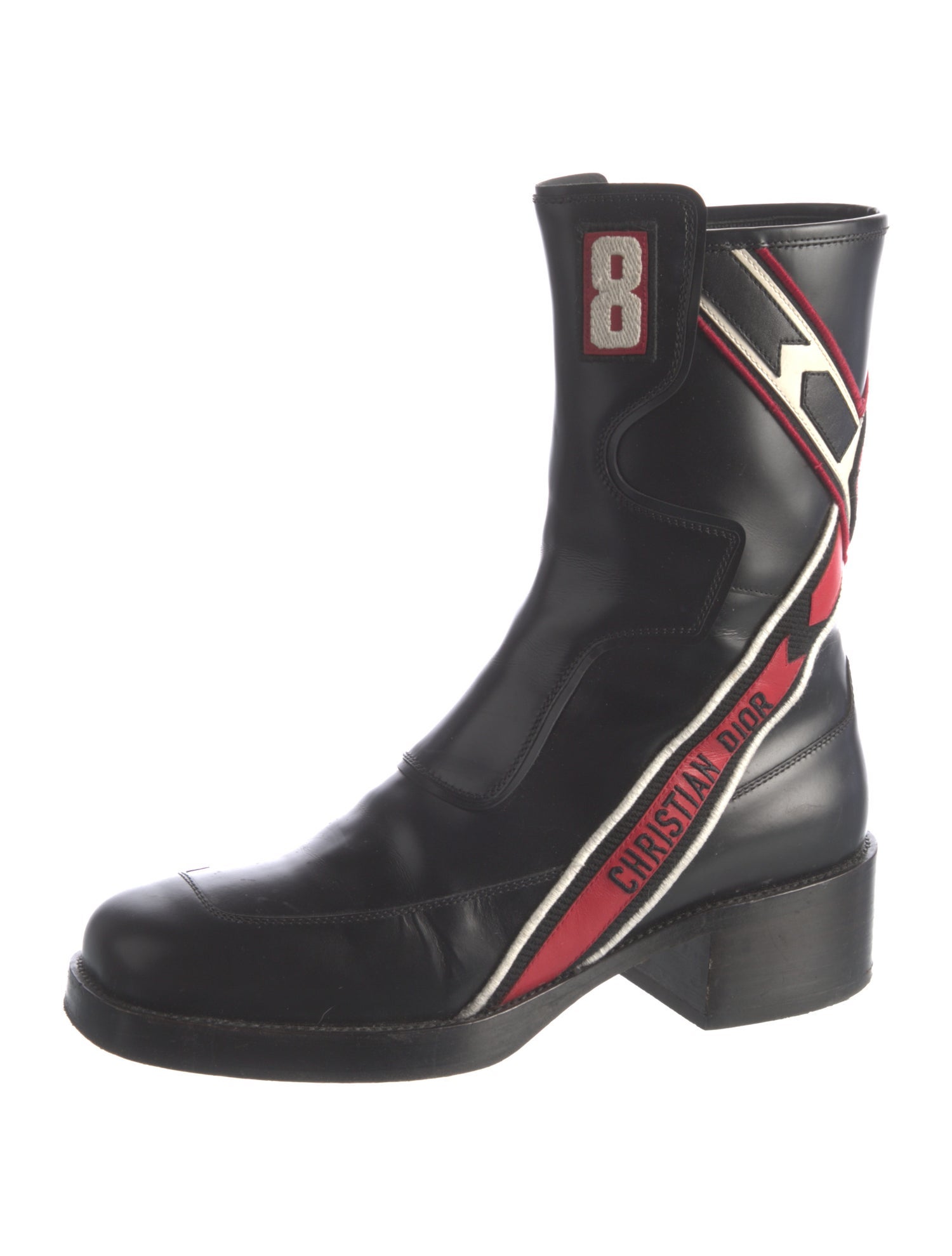 Christian Dior Signature Logo Leather Boots