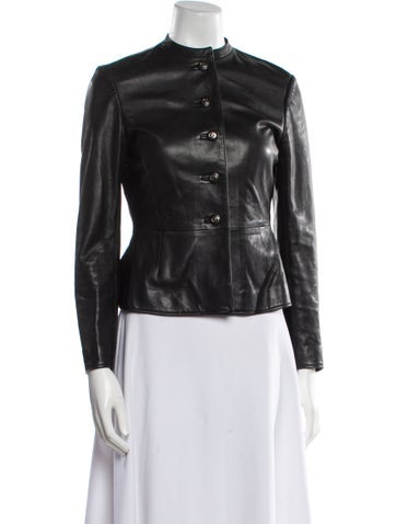 Christian Dior Jackets 2023 Leather Biker Jacket Us2, Fr34 | XS