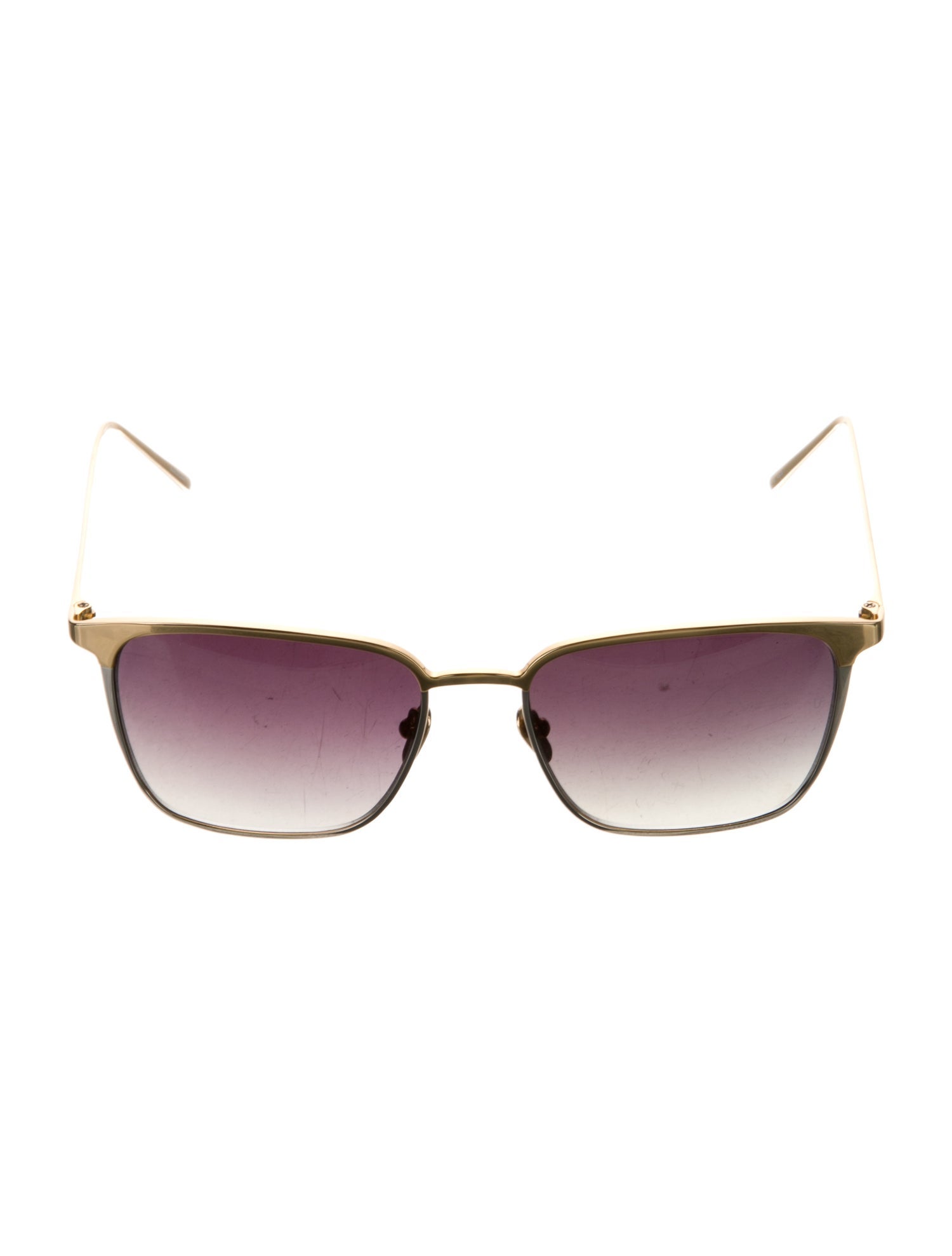 Linda Farrow Square Gradient Sunglasses